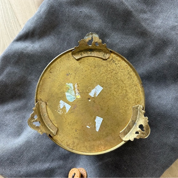 VINTAGE brass flower pot - Picture 5 of 7